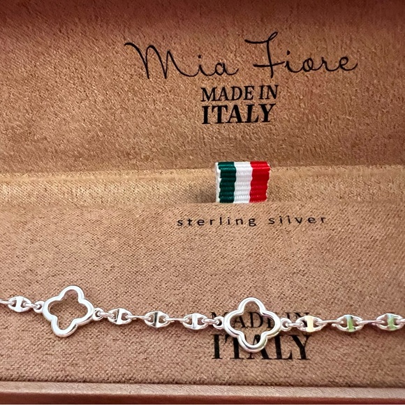 Mia Fiore Sterling Silver Clover Bracelet Beauty! Perfect gift!🎁 - Picture 2 of 4